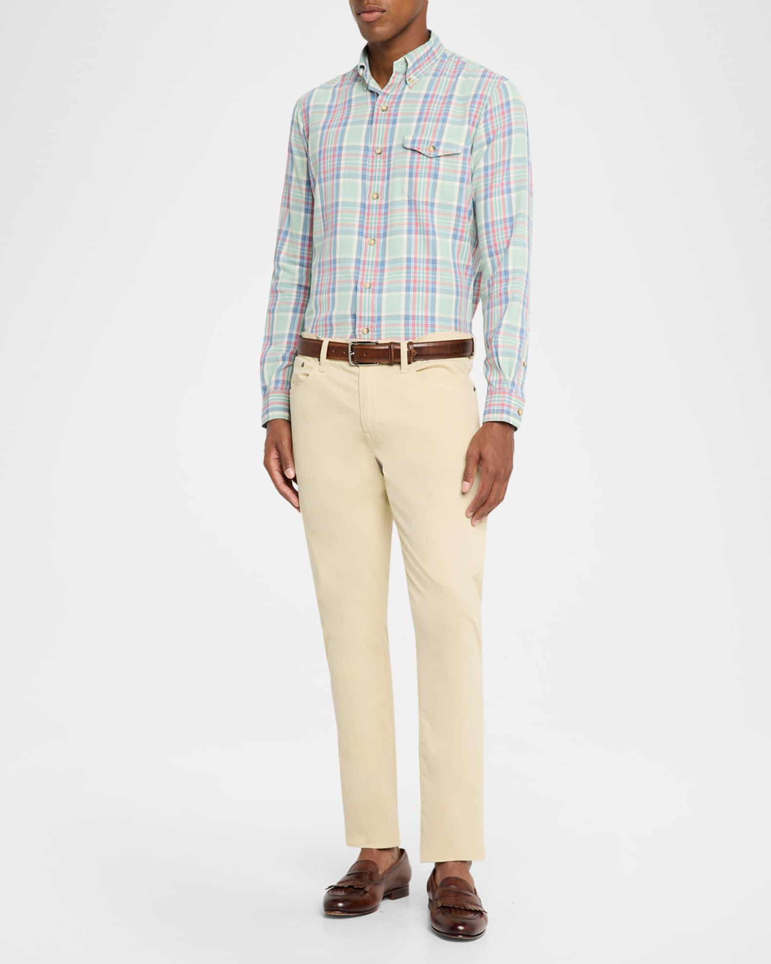 Men's Classic Fit Plaid Twill Shirt Product Image