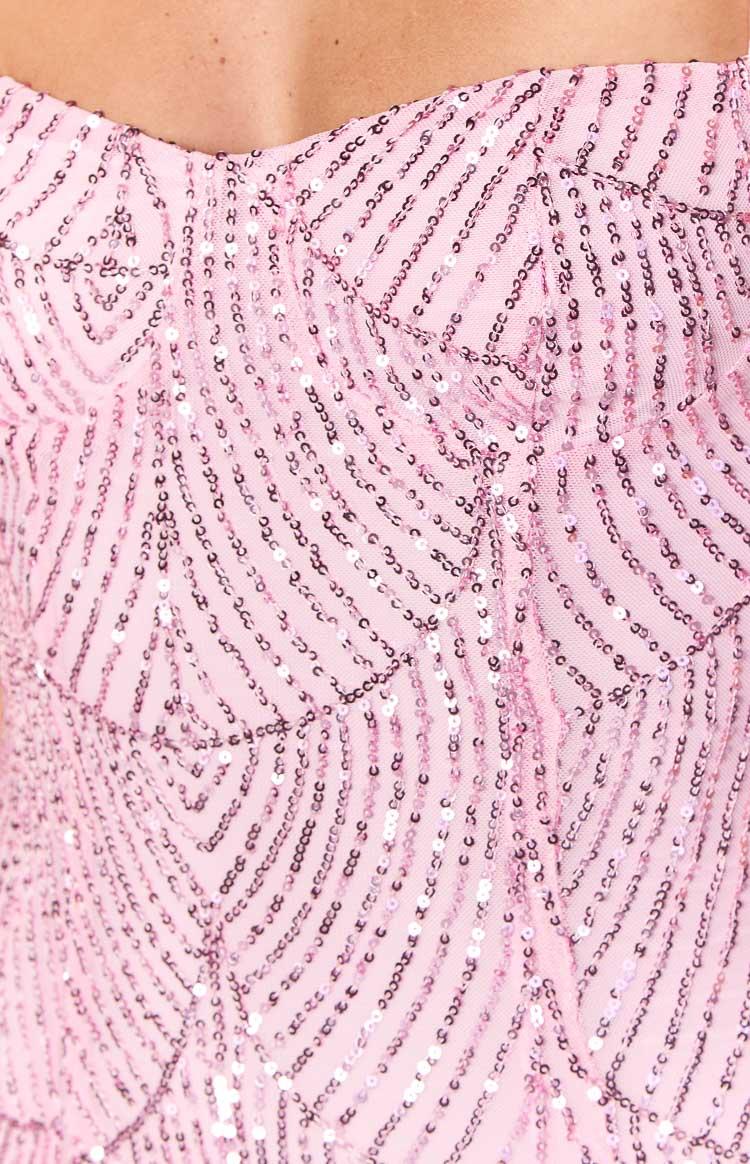 Penny Lane Pink Sequin Mini Dress Baby Girls Product Image