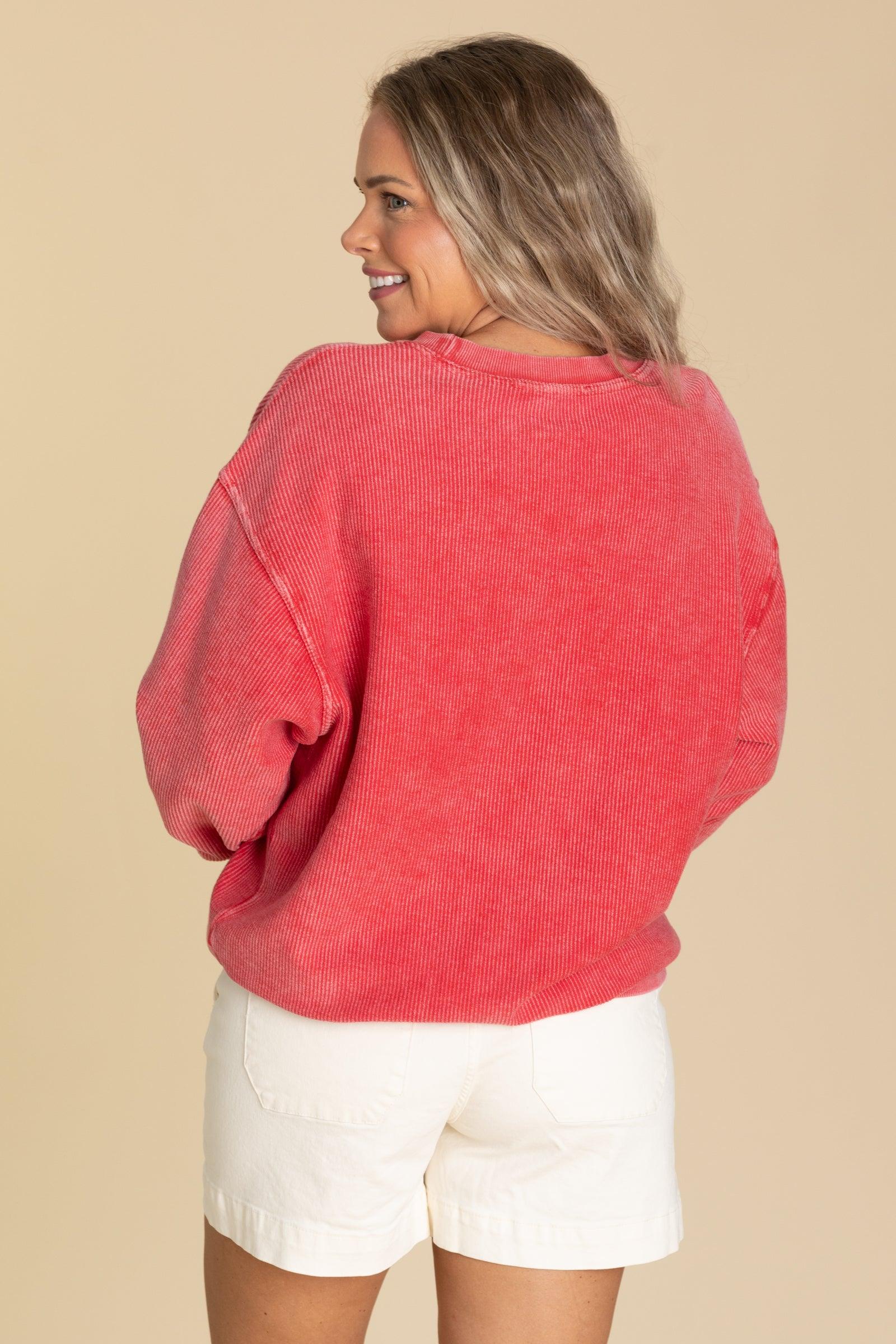 The Casual Comfort Corded Sweatshirt Product Image