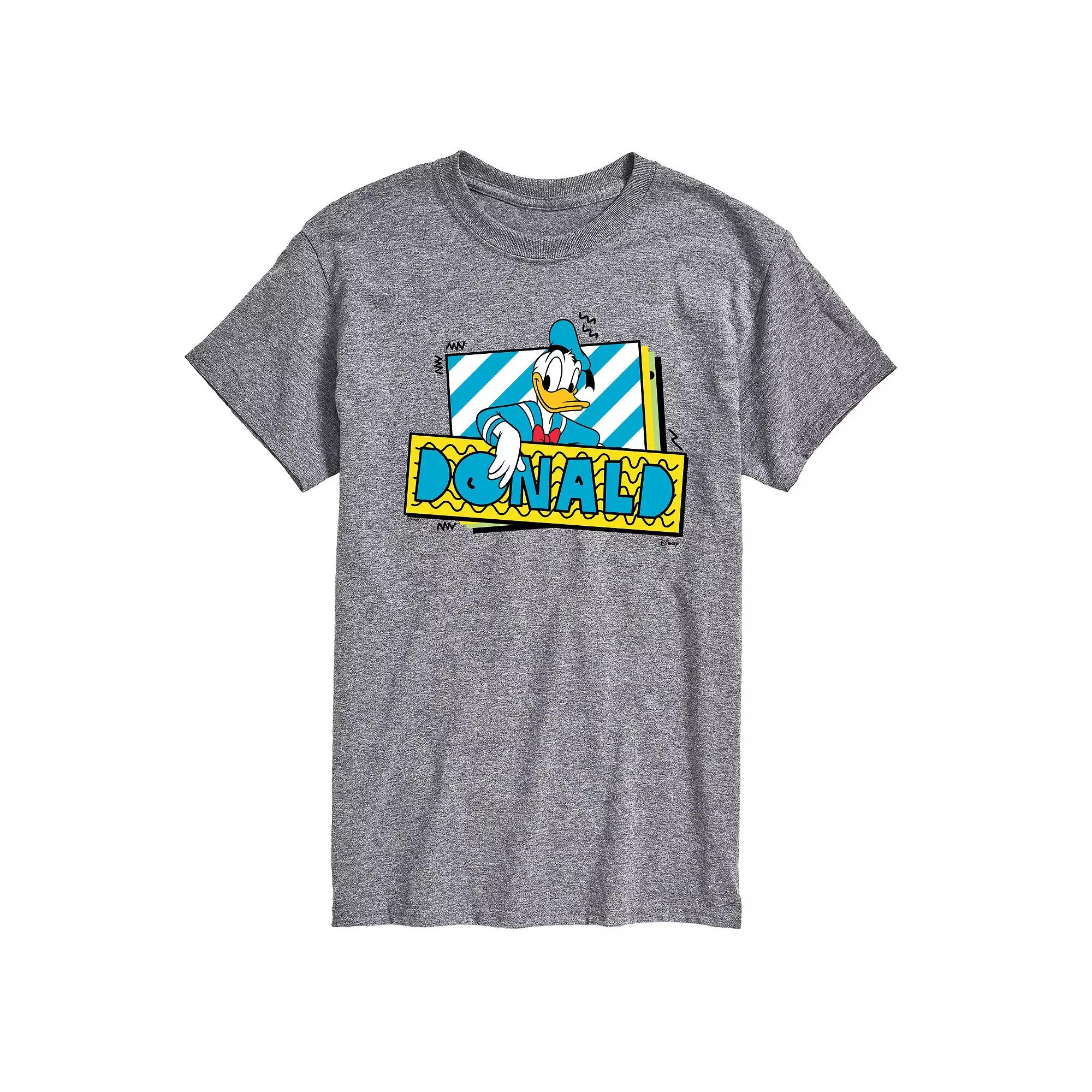 Disney's Mickey Mouse & Friends Donald Duck Men's Retro Graphic Tee,  Product Image