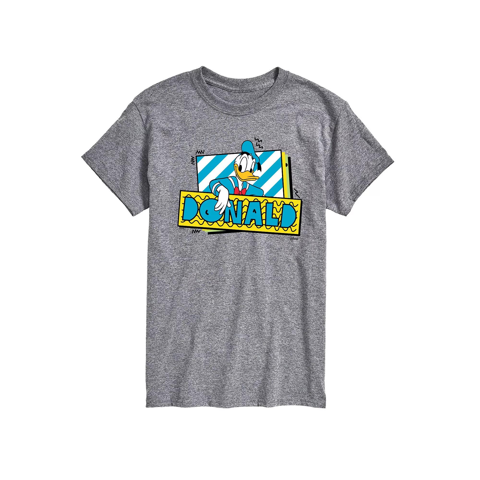 Disney's Mickey Mouse & Friends Donald Duck Men's Retro Graphic Tee,  Product Image