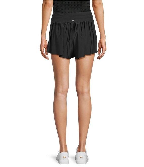 Antonio Melani Active Jersey Mid-Rise Flutter Shorts Product Image