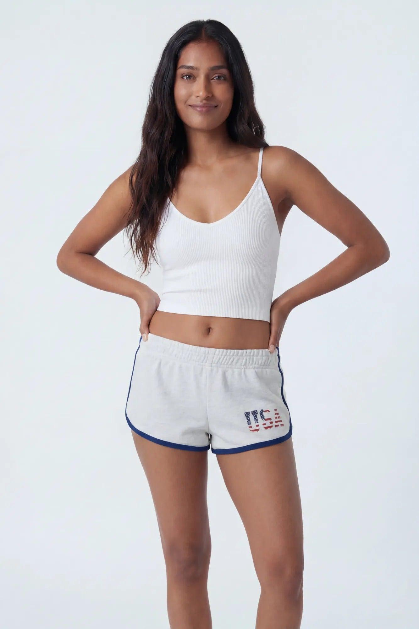 USA Graphic Fleece Dolphin Short Female Product Image