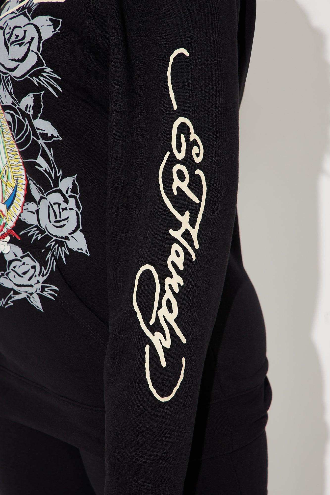 Ed Hardy Mary Hoodie - Black Product Image