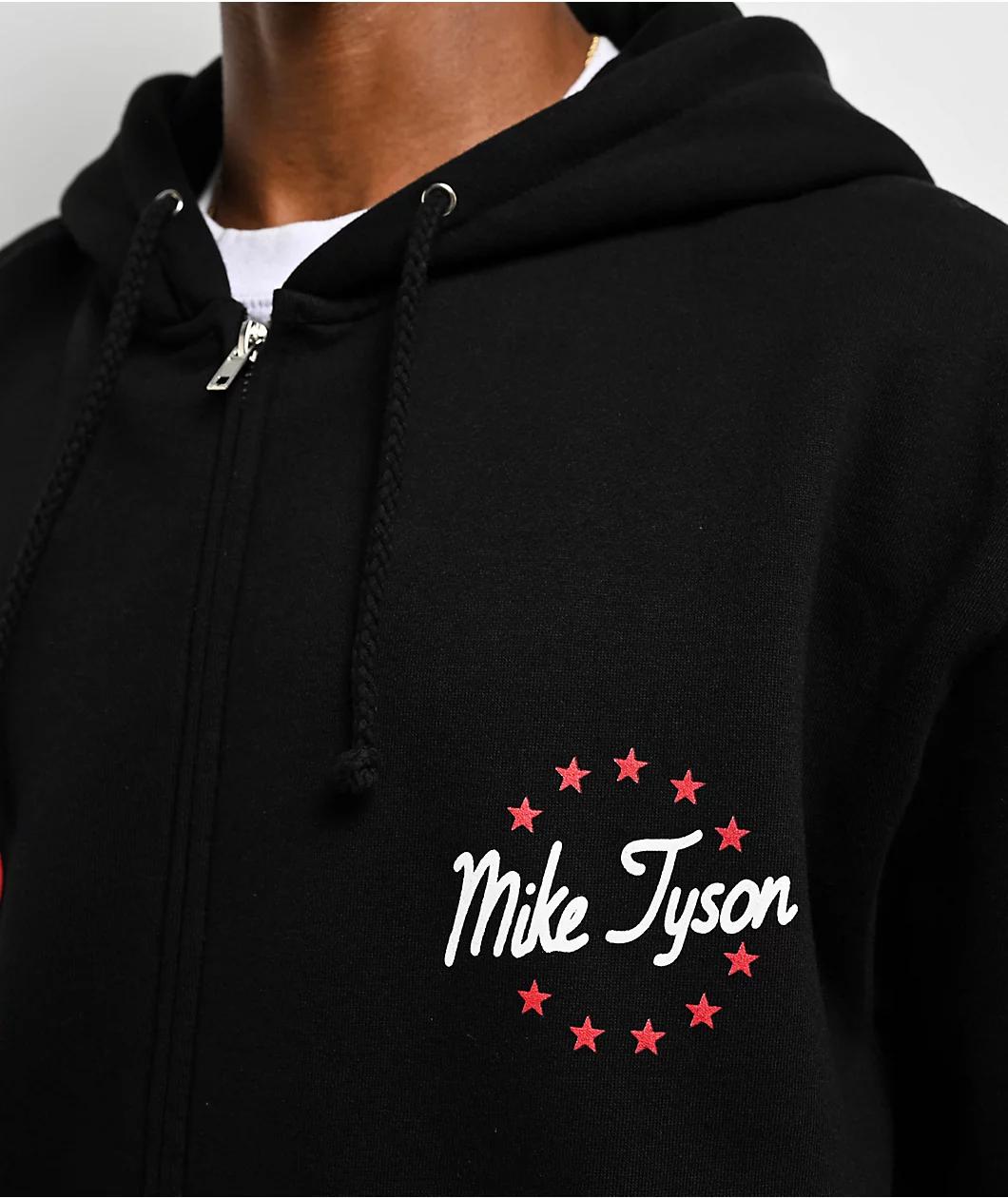 Mike Tyson Baddest Black Zip Hoodie Product Image