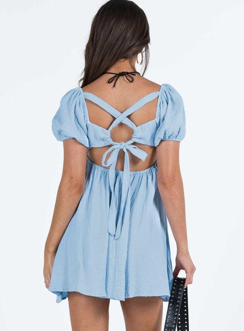 Lets Dance Mini Dress Blue Product Image