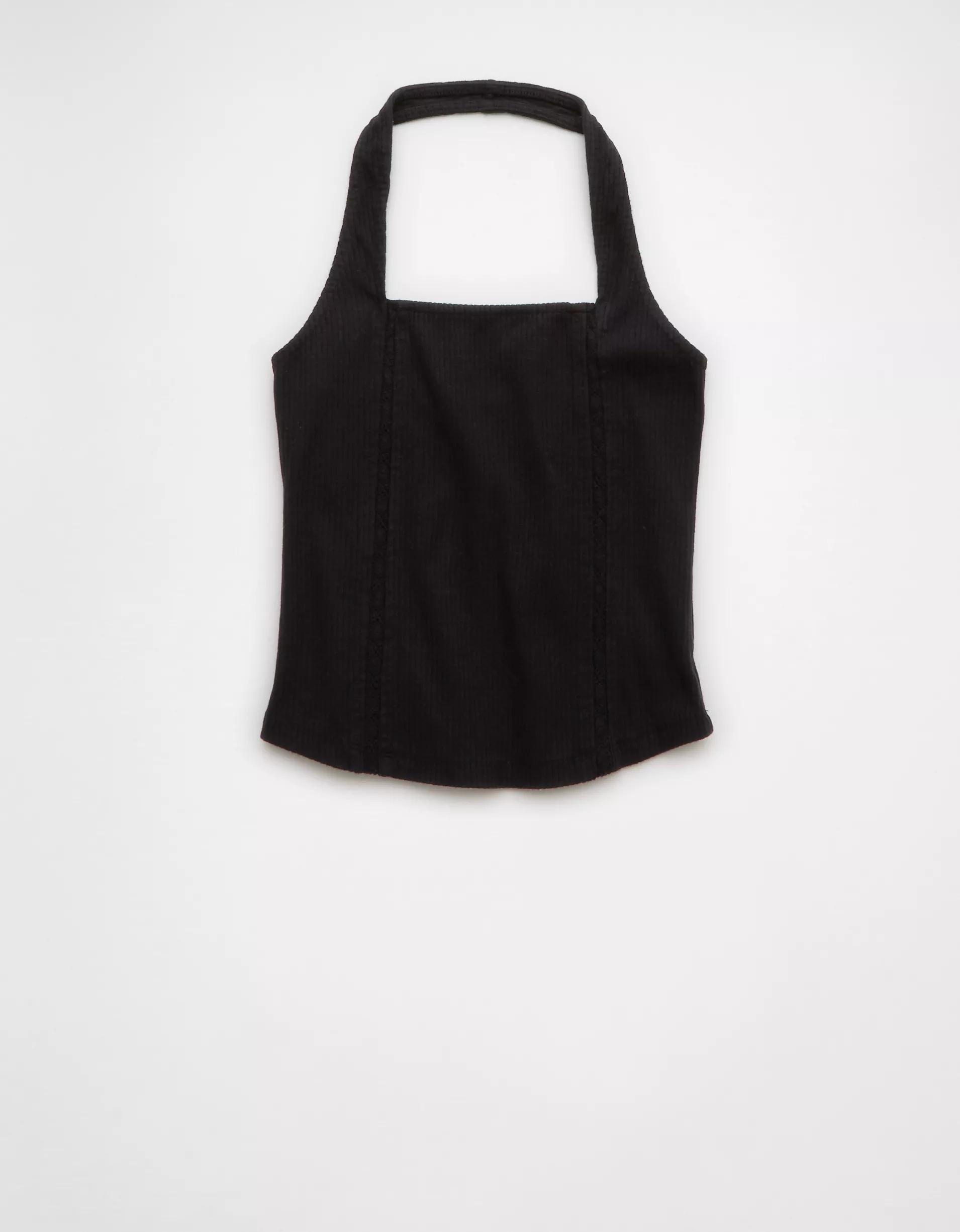 AE Lace Halter Tank Top Product Image