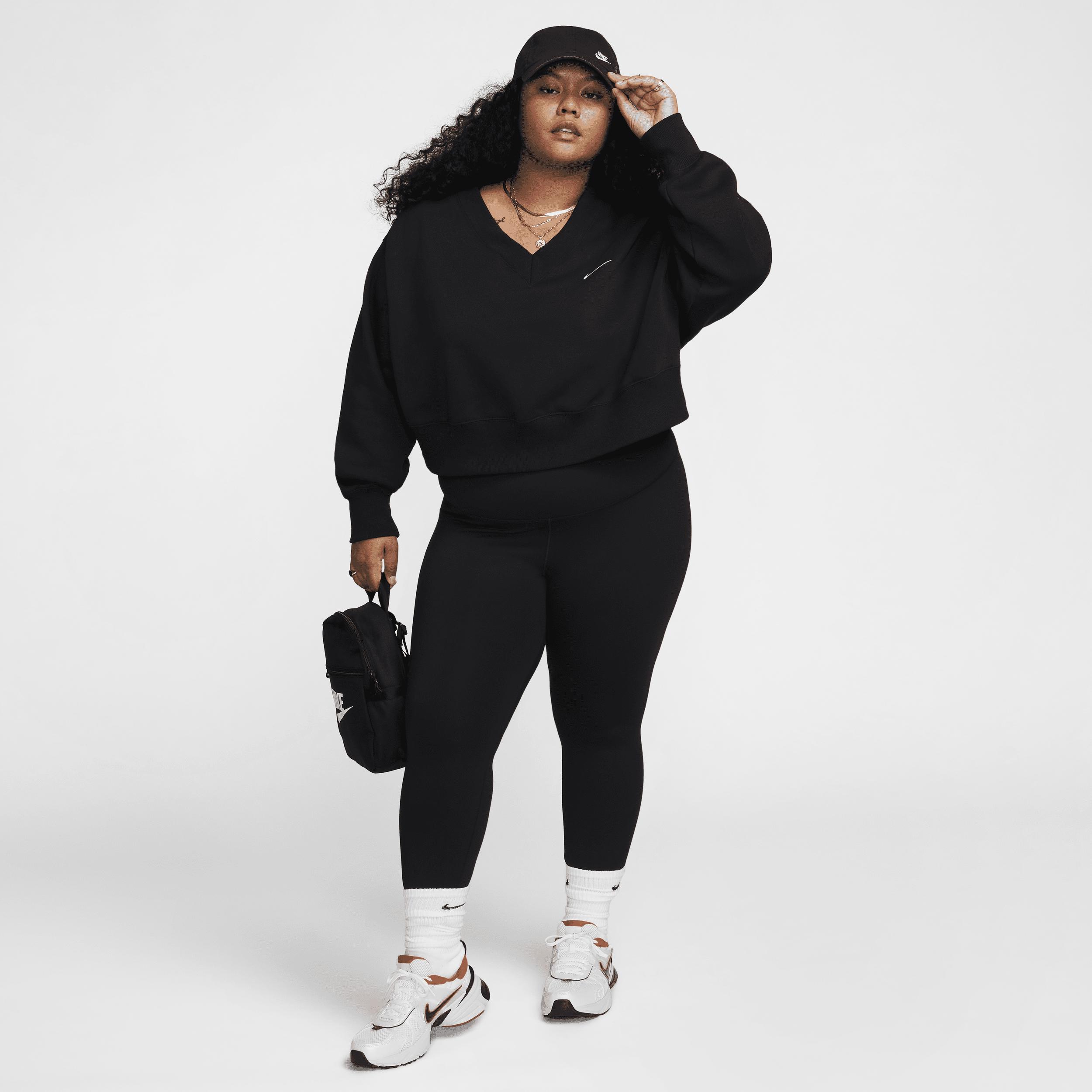 Nike Womens One High-Waisted Crop Leggings (Plus Size) | FN3238-010 Product Image