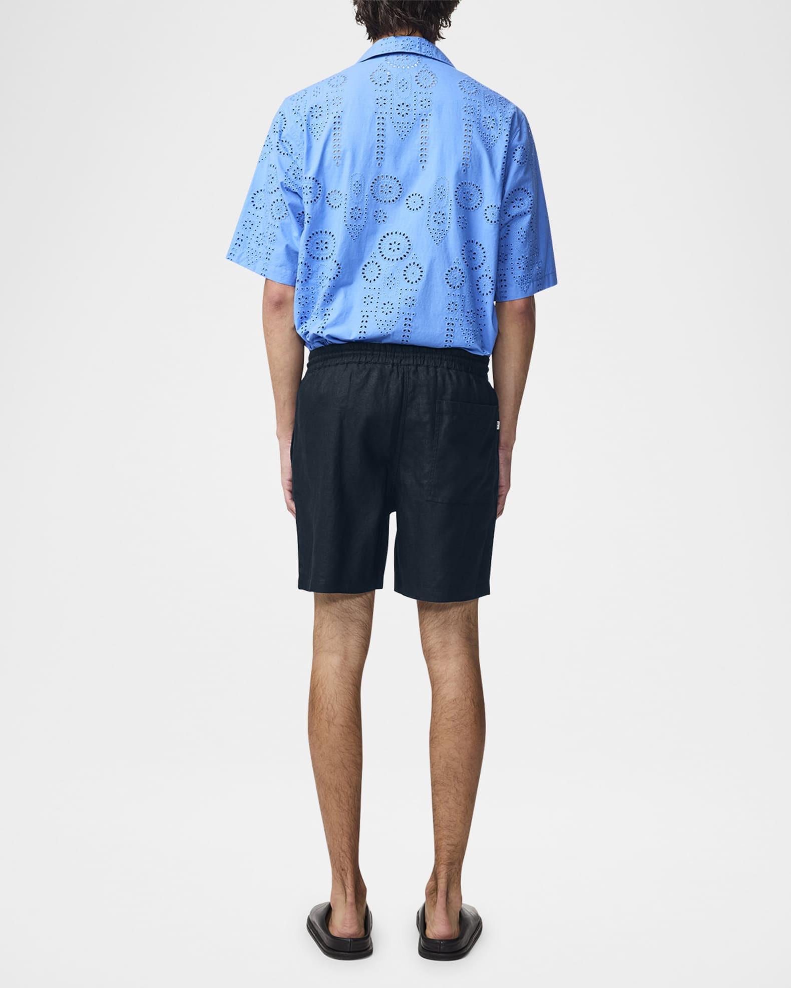 Men's Gregor Drawstring Linen Shorts  Product Image