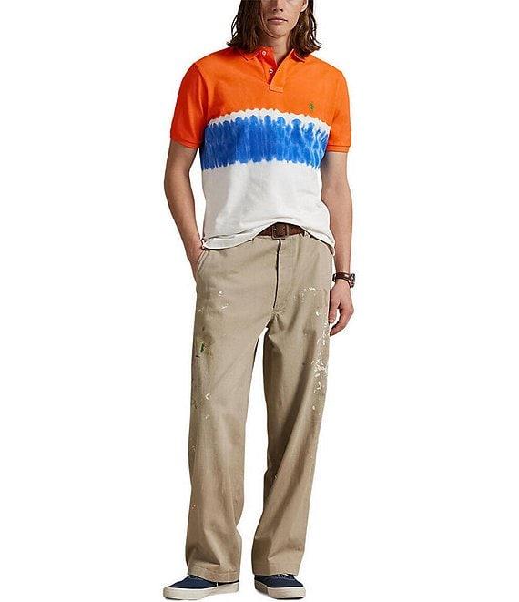 Polo Ralph Lauren Classic Fit Dip-Dyed Mesh Short Sleeve Polo Shirt Product Image