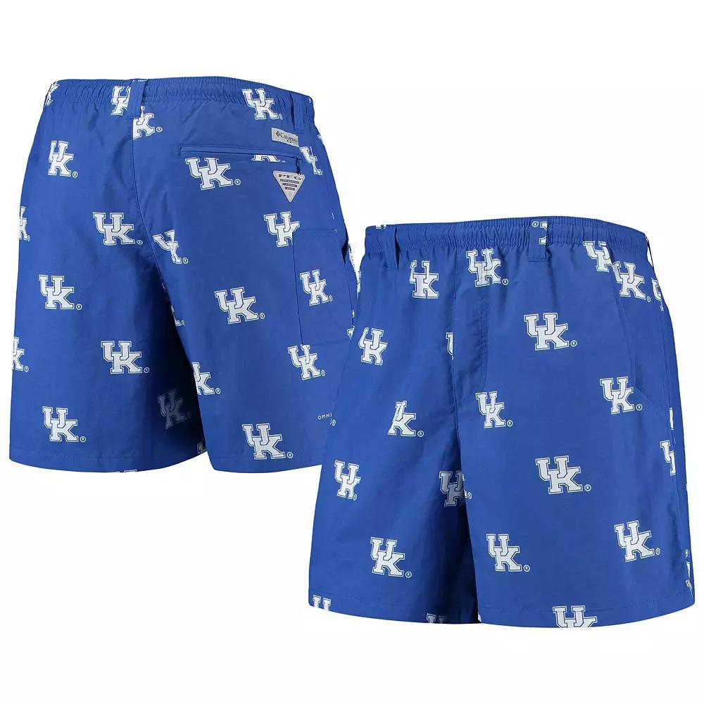 Men's Columbia PFG Royal Kentucky Wildcats Backcast II 6-in. Omni-Shade Hybrid Shorts,  Product Image