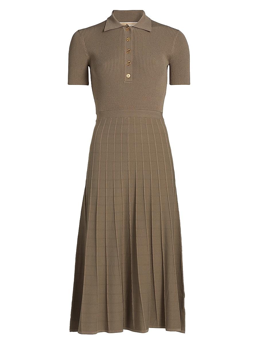 Womens Polo Fit-&-Flare Midi-Dress Product Image
