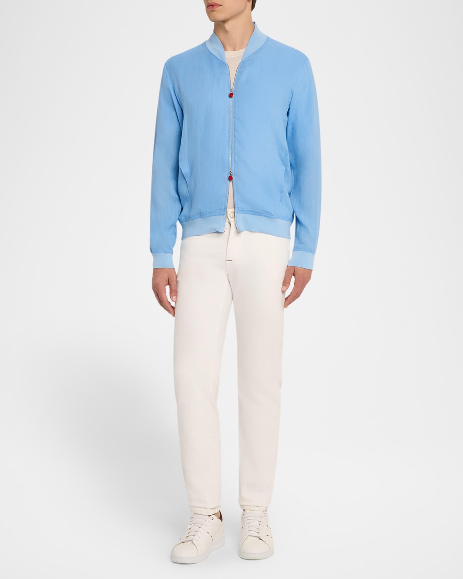Men's Linen Full-Zip Blouson Product Image
