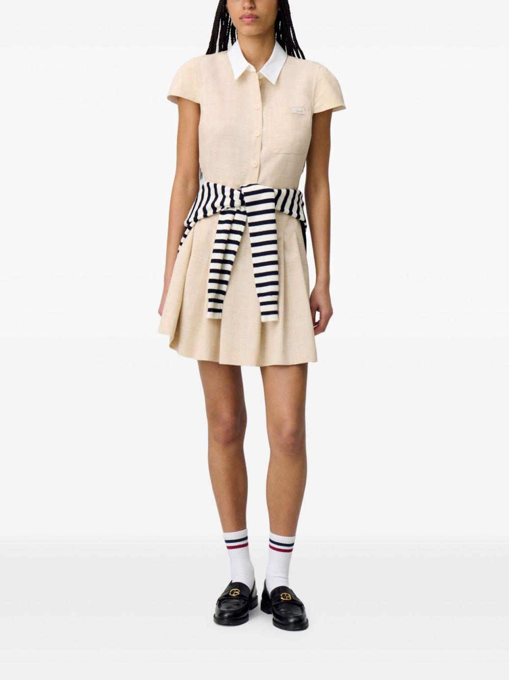 logo-embroidered shirtdress Product Image