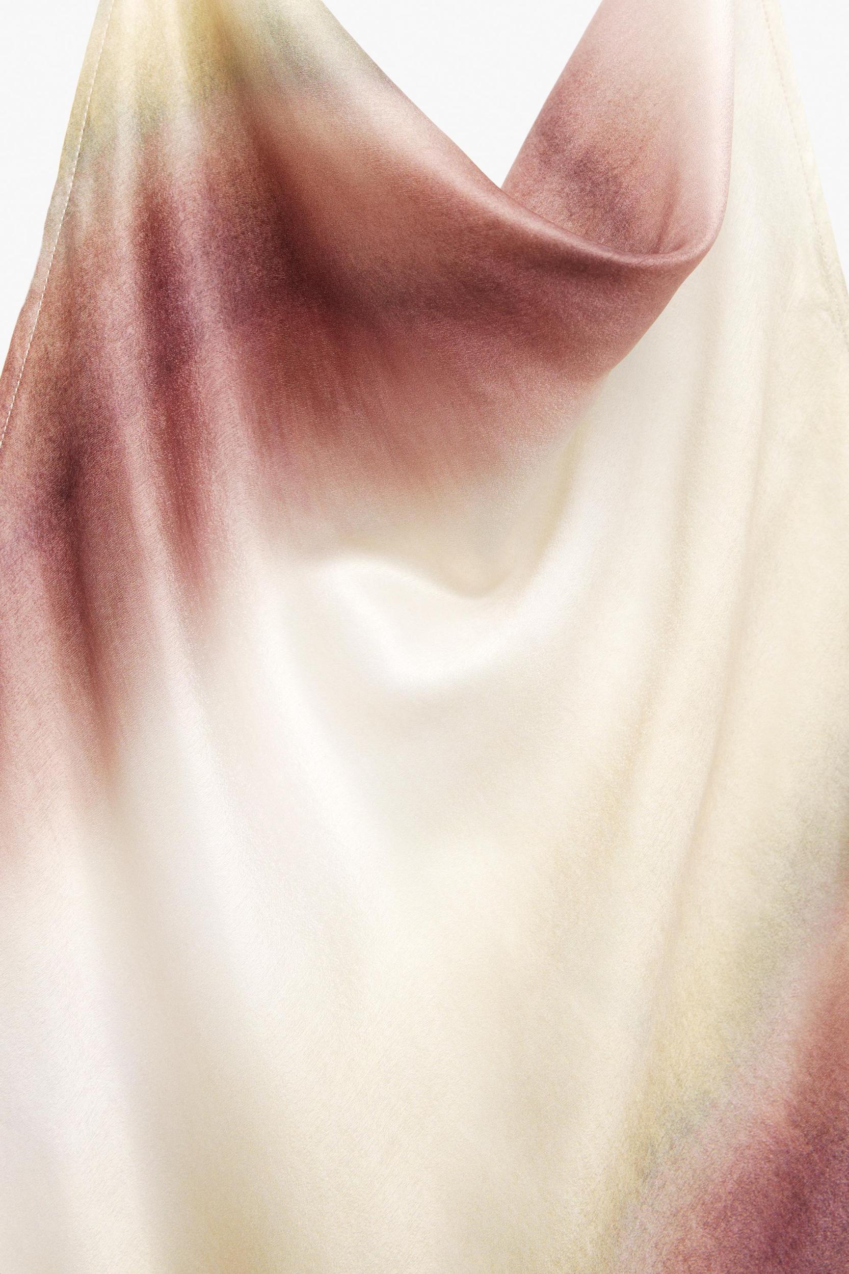 Satin halter midi dress Product Image