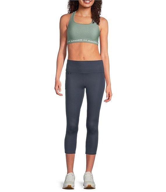 Under Armour Women's Armour® Mid Crossback Heather Scoop Neck Sports Bra Product Image