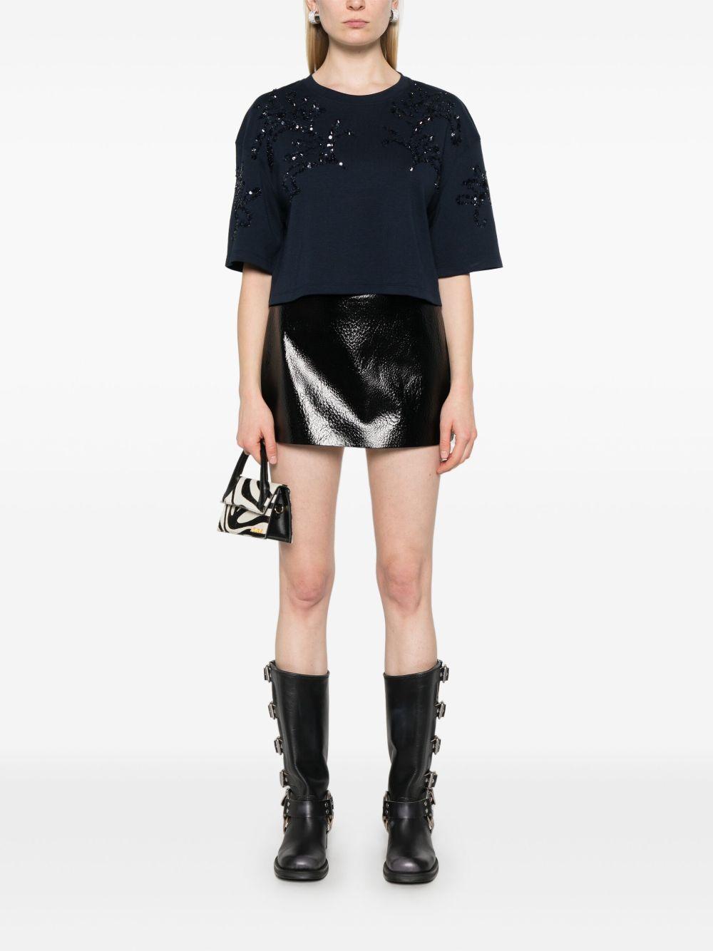 rhinestone-embellished T-shirt Product Image