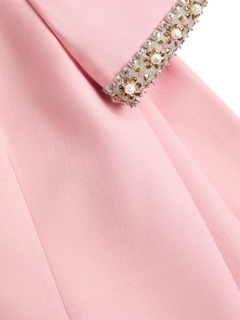 Crepe Couture embroidered mini dress Product Image