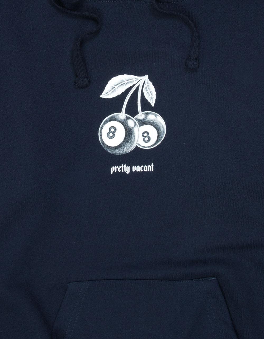 PRETTY VACANT 8-Ball Cherries Mens Hoodie - NAVY Product Image