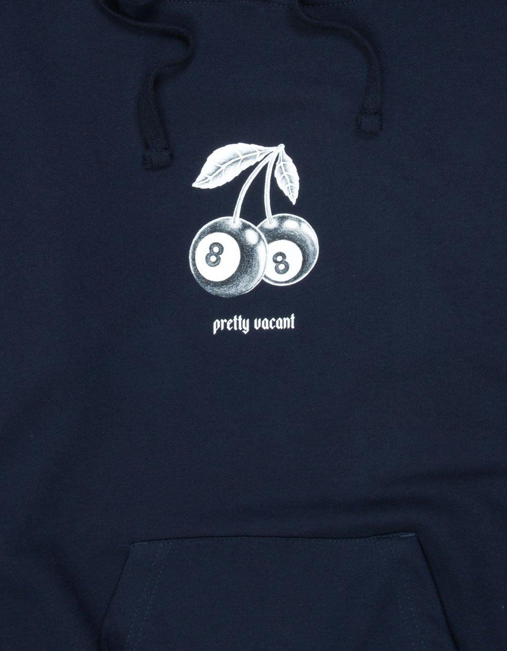 PRETTY VACANT 8-Ball Cherries Mens Hoodie - NAVY Product Image