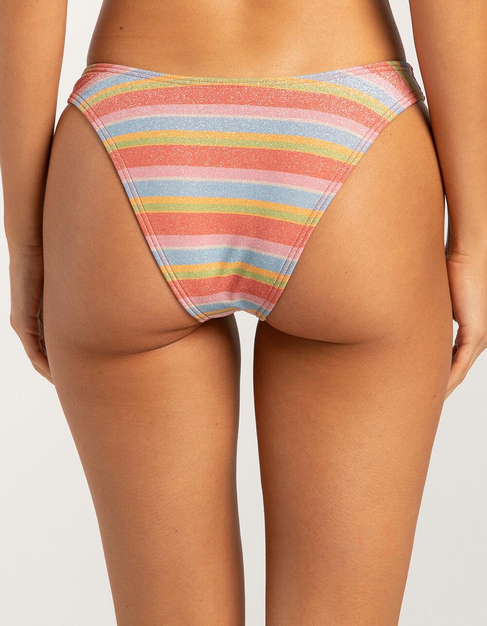 FULL TILT Cheekier High Leg Bikini Bottoms - MULTI Product Image