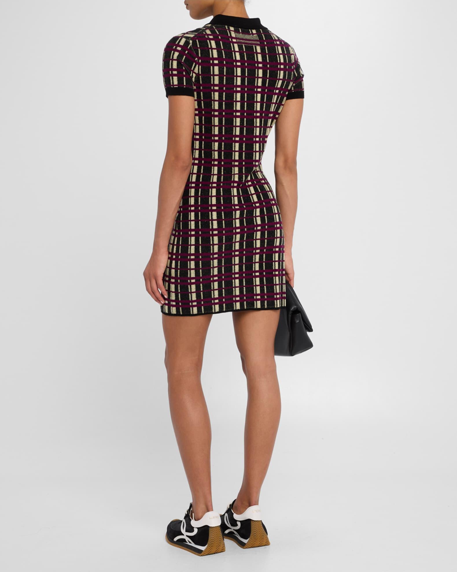 Plaid Polo Dress Product Image