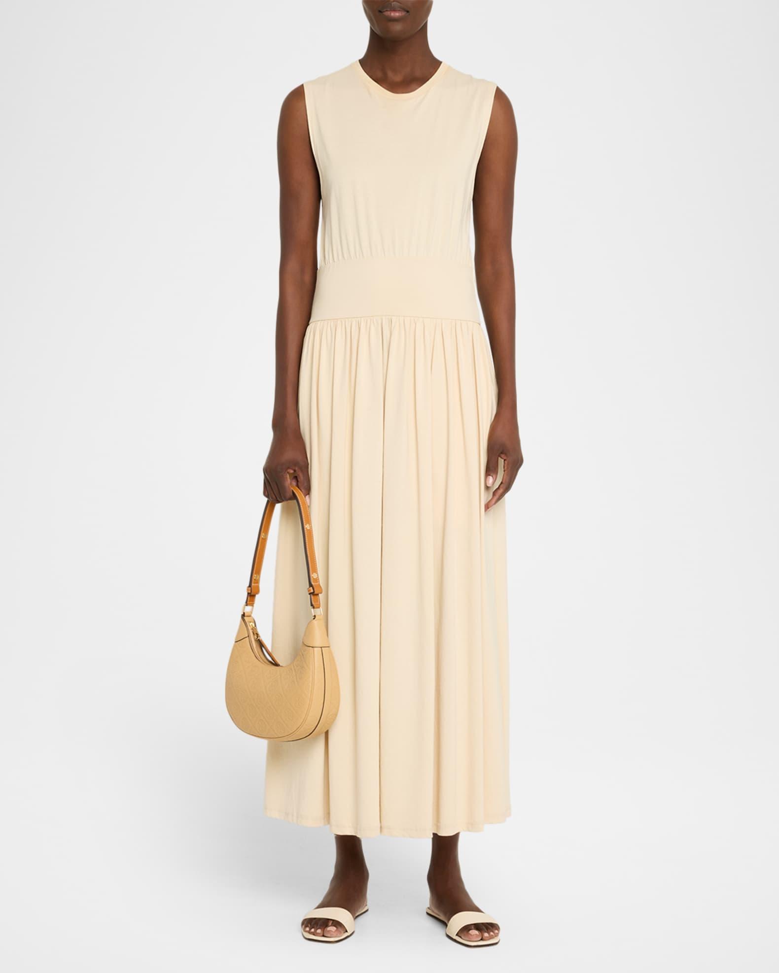 T Monogram Soft Pebbled Crescent Bag  Product Image