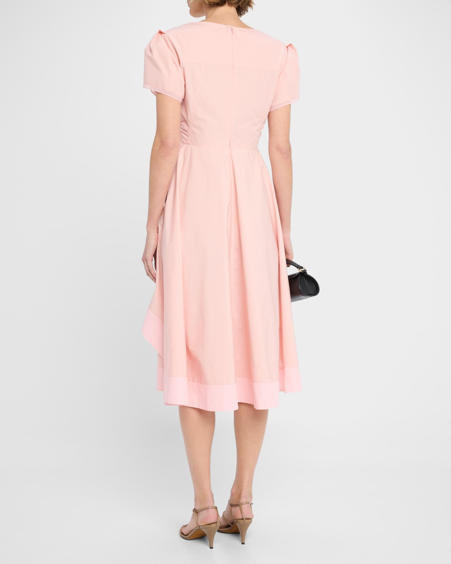 V-Neck Tulip-Sleeve Midi Dress Product Image