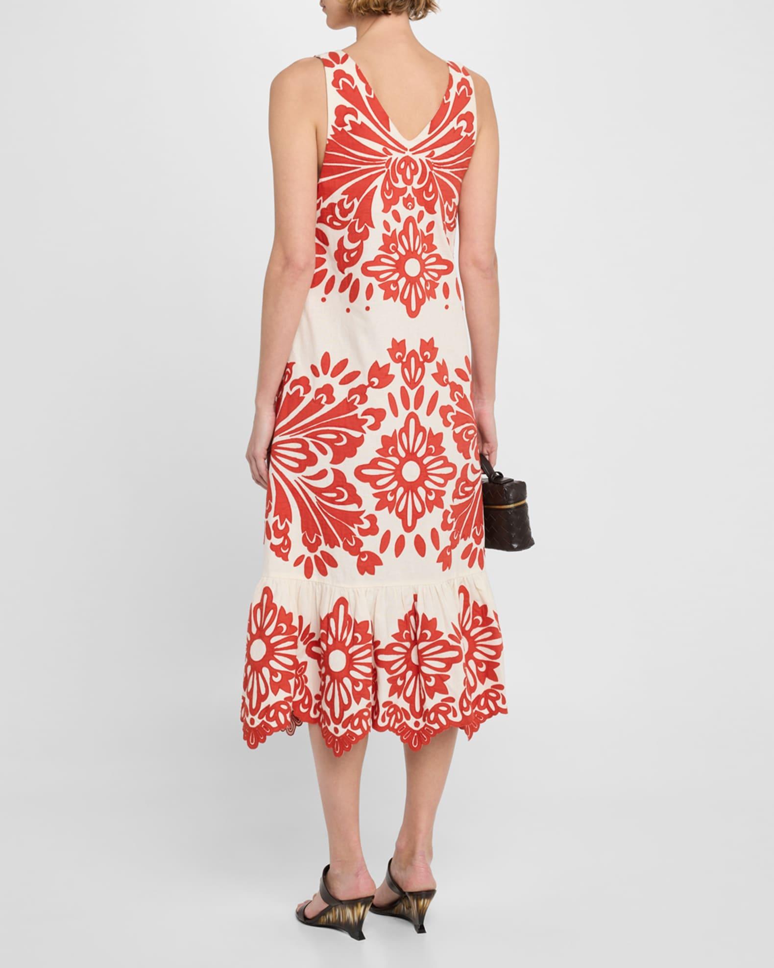 Liliana Sleeveless Appliqué Dress Product Image