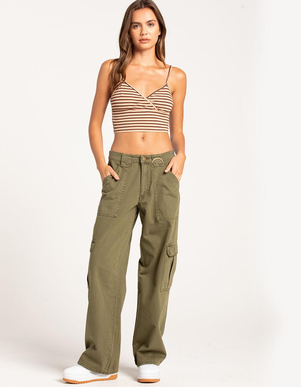 RSQ Womens Stripe Surplus Tank Top - TAN Product Image