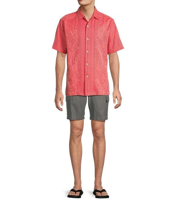 Tommy Bahama Short Sleeve Maui Border Woven Shirt Product Image