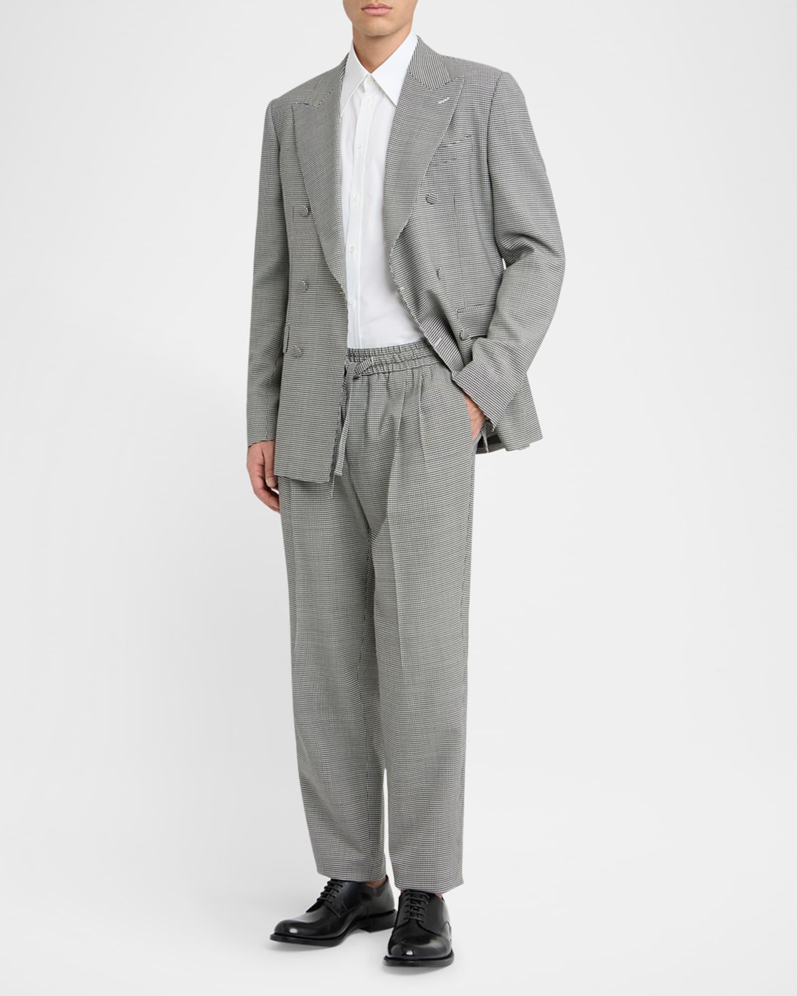 Men's Cotton Point-Collar Sport Shirt Product Image