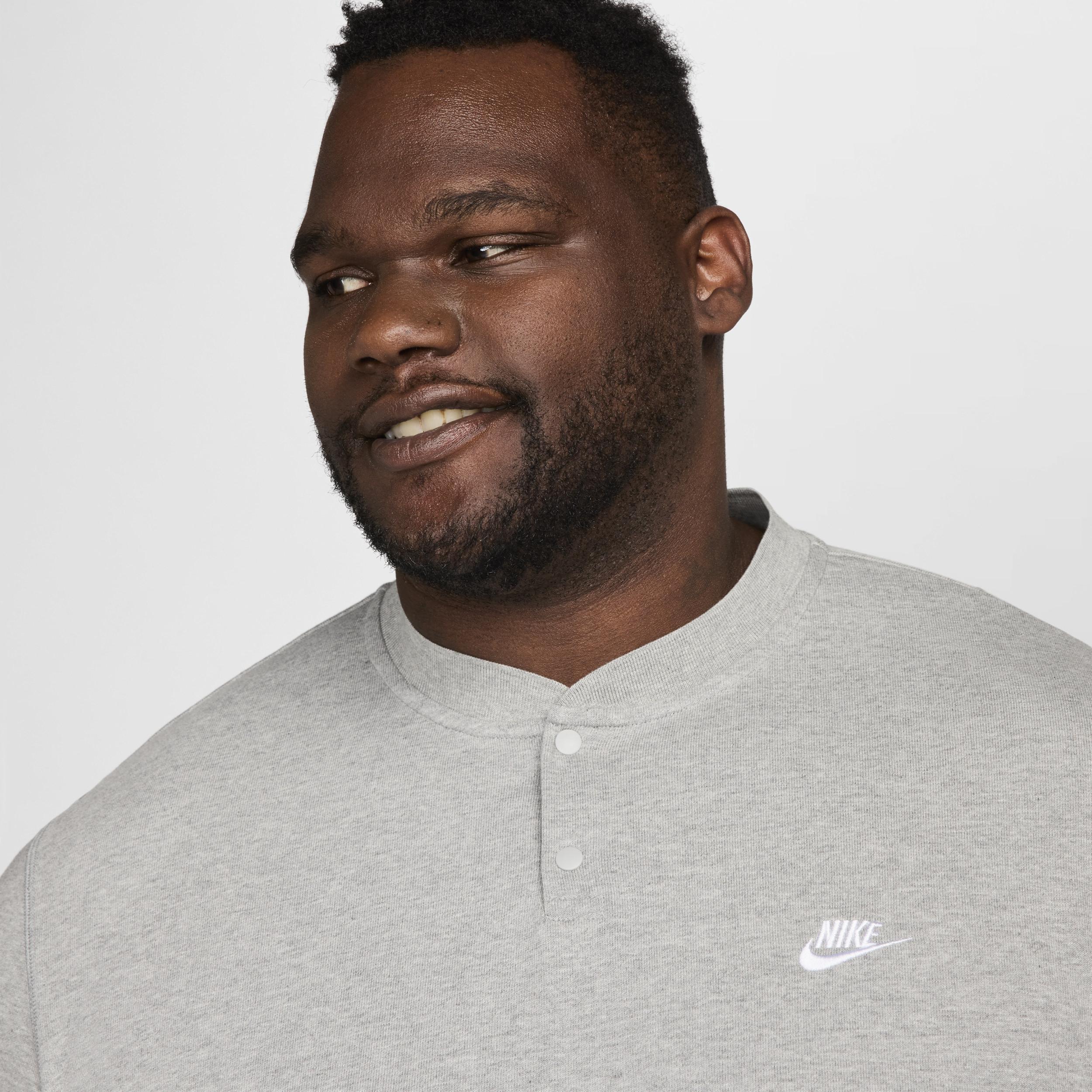 Nike Mens Club Long-Sleeve Henley | FZ6630-063 Product Image