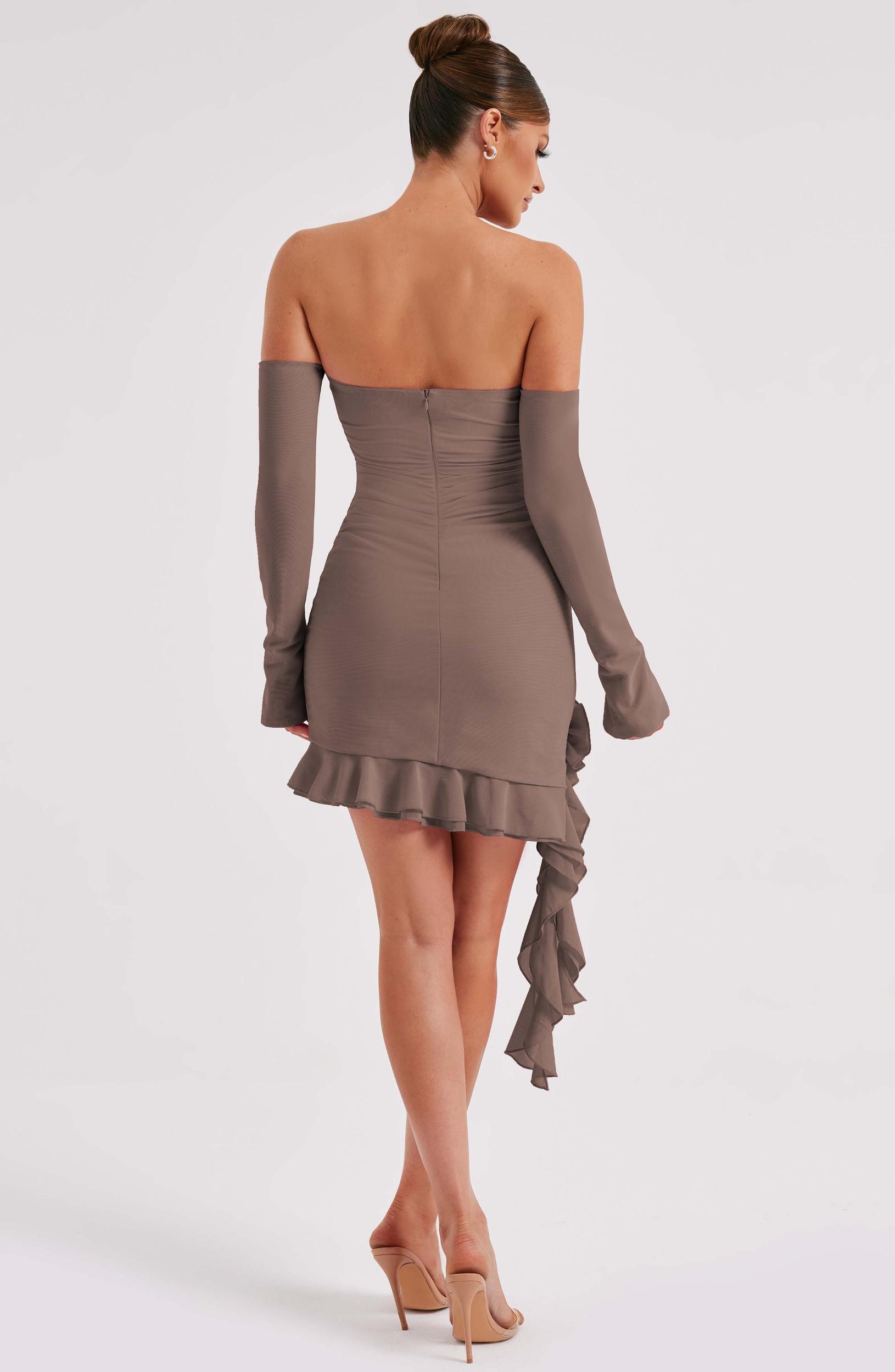 Alix Mini Dress - Chocolate Product Image