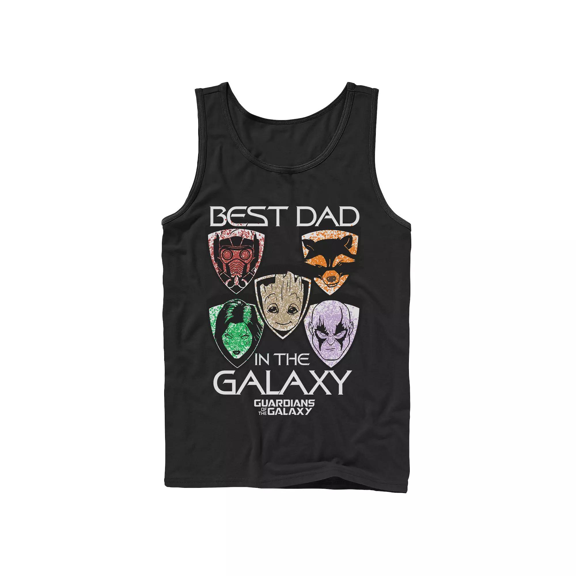 Men's Marvel Guardians Best Dad Father's Day Tank Top,  Product Image