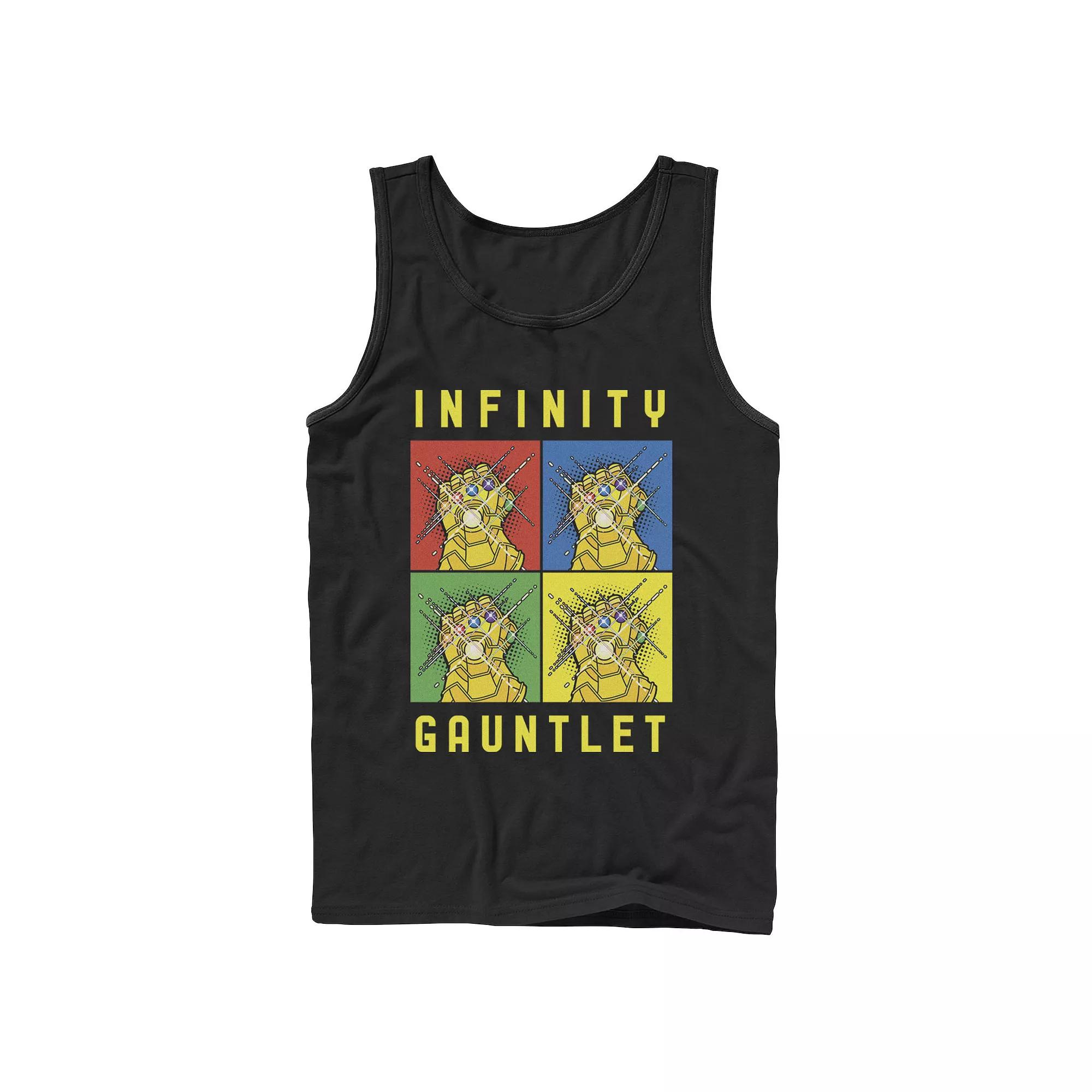 Men's Marvel Avengers Infinity Gauntlet Pop Art Box Up Tank Top, Boy's,  Product Image