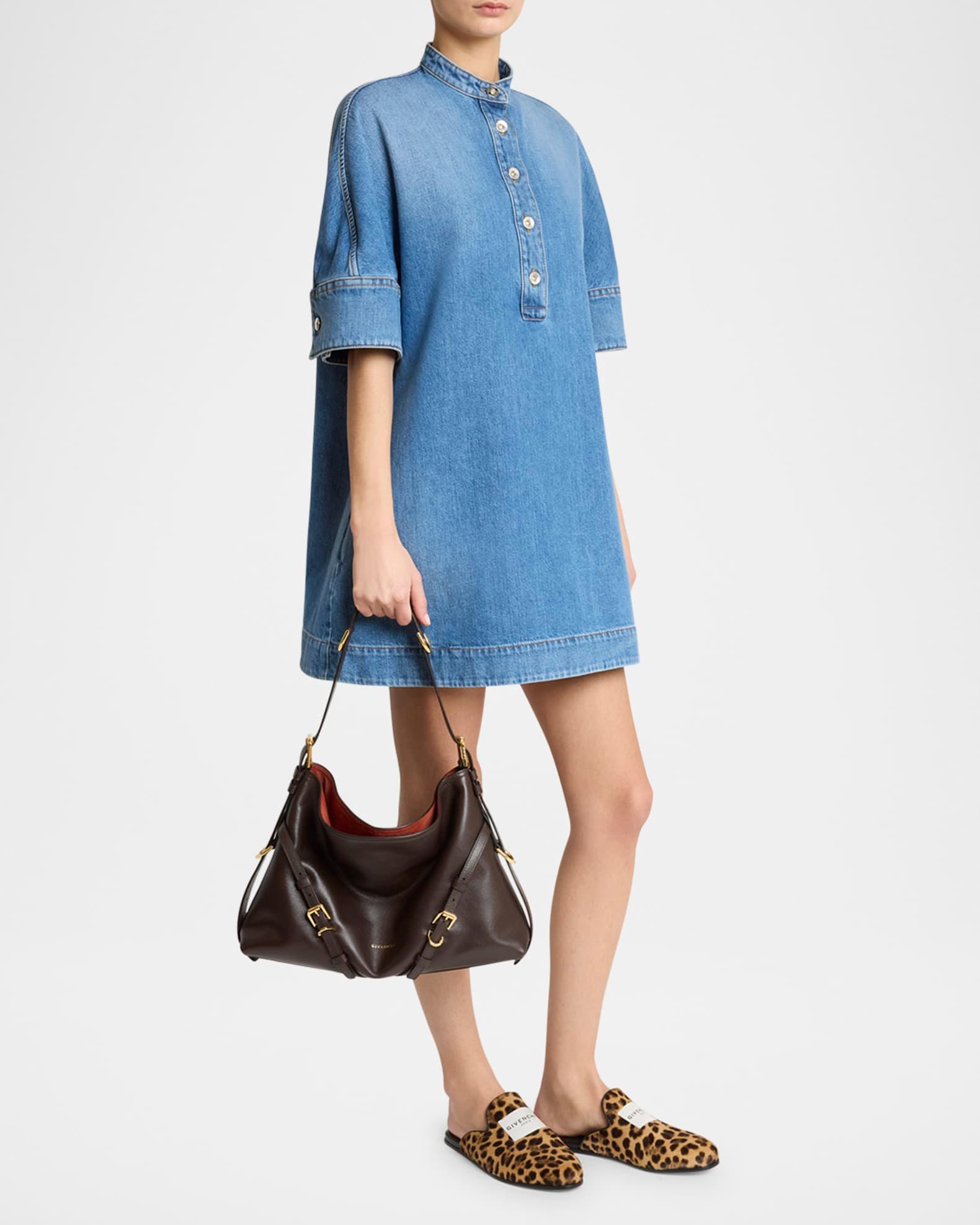 Voyou Medium Shoulder Bag in Shiny Leather Product Image