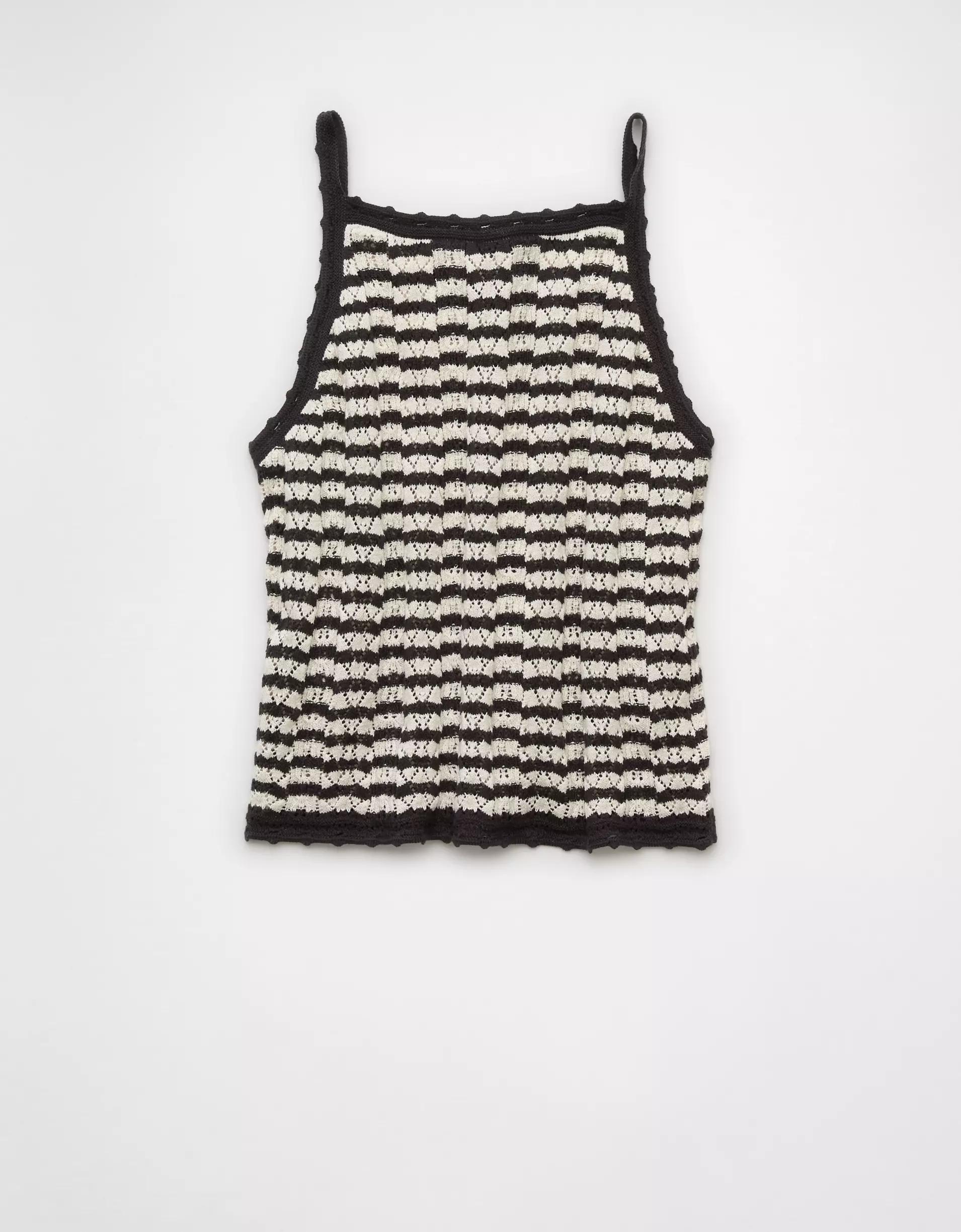 AE High Neck Crochet Tank Top Product Image