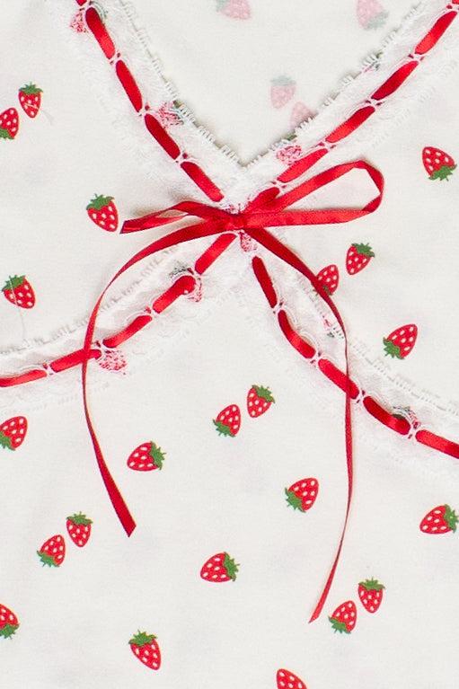 Patterned Ribbon Lace Trim Tee Product Image