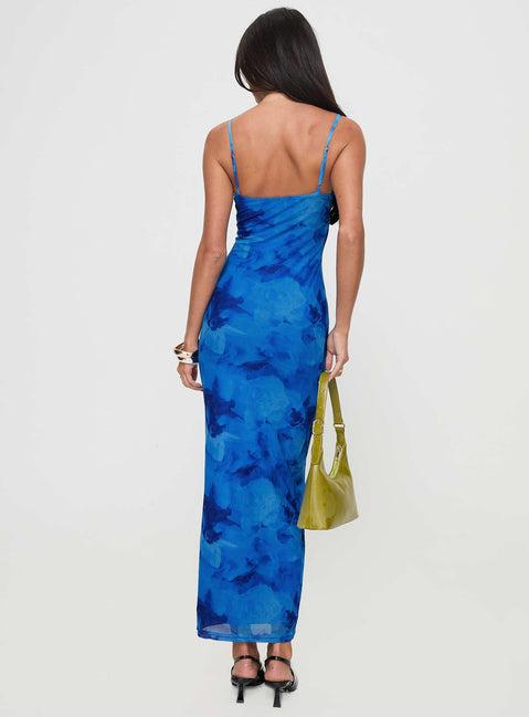 Hathaway Maxi Dress Blue Floral Product Image