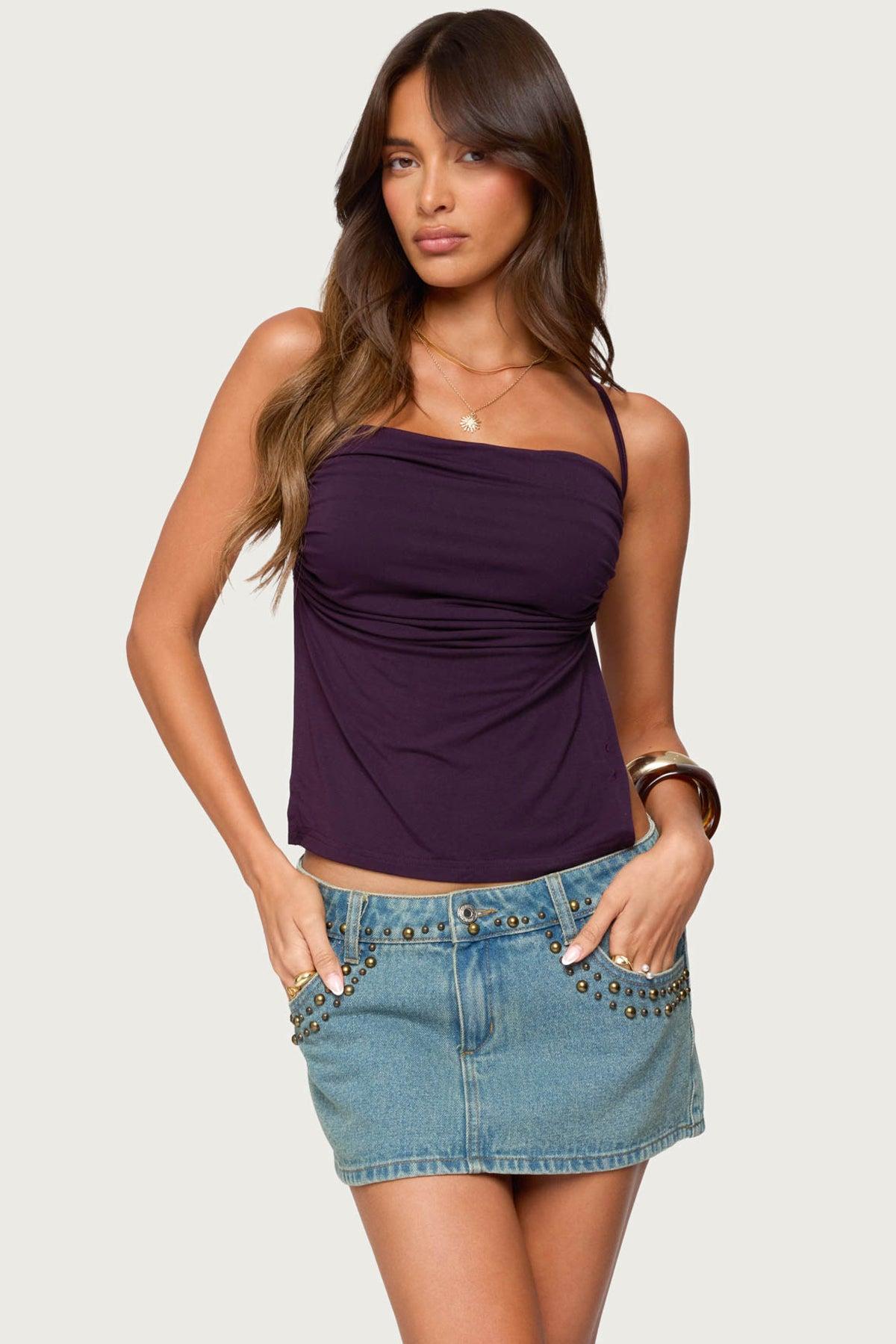 Rachey Backless Ruched Top Product Image