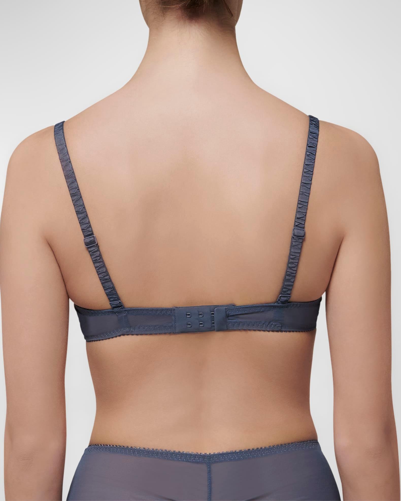 Intrigue Sheer Floral-Embroidered Bra Product Image