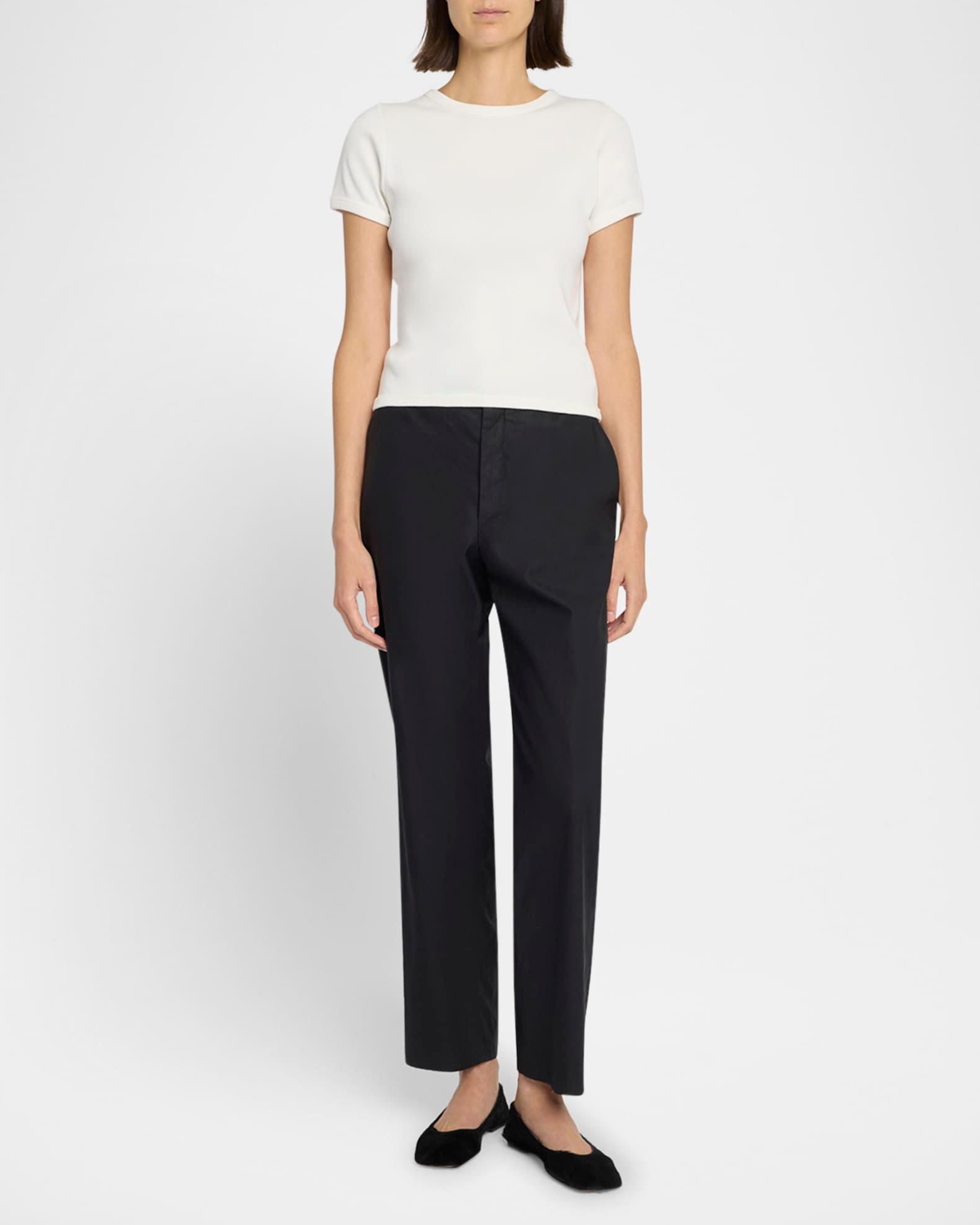 Zuzana Cotton Straight-Leg Ankle Pants Product Image