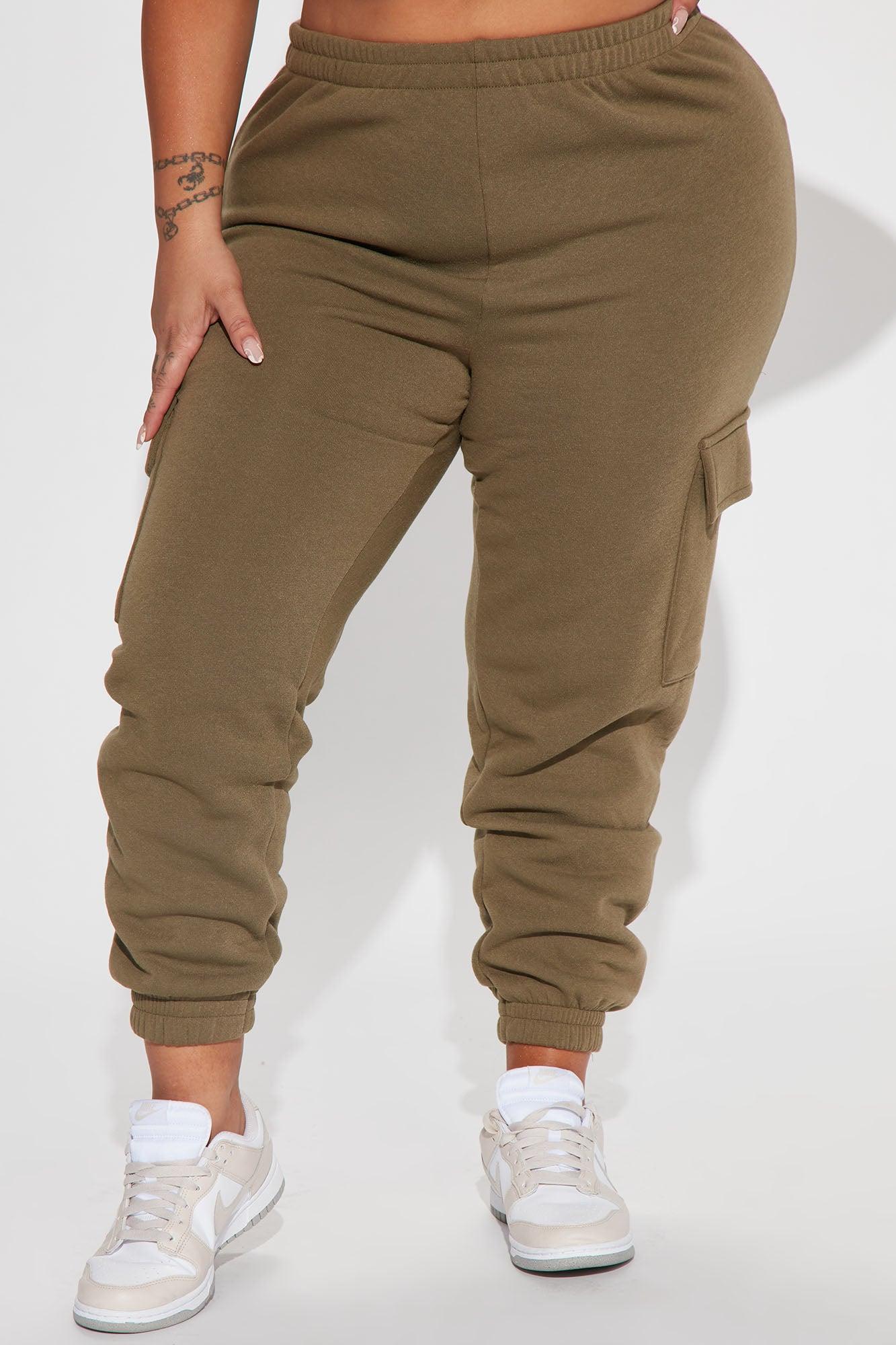 Let's Relax Jogger Sweatpants - Olive Product Image