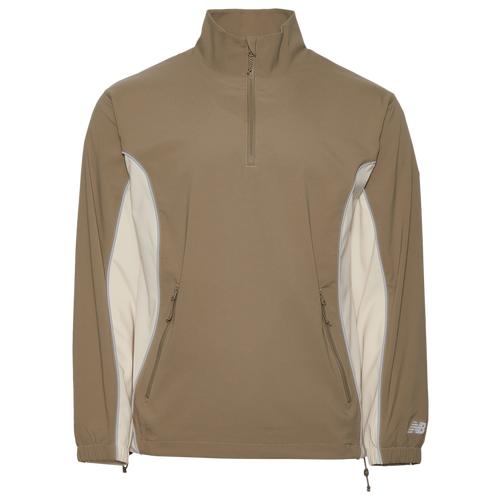 New Balance Mens New Balance Run Energy Jacket - Mens Tan/White Product Image