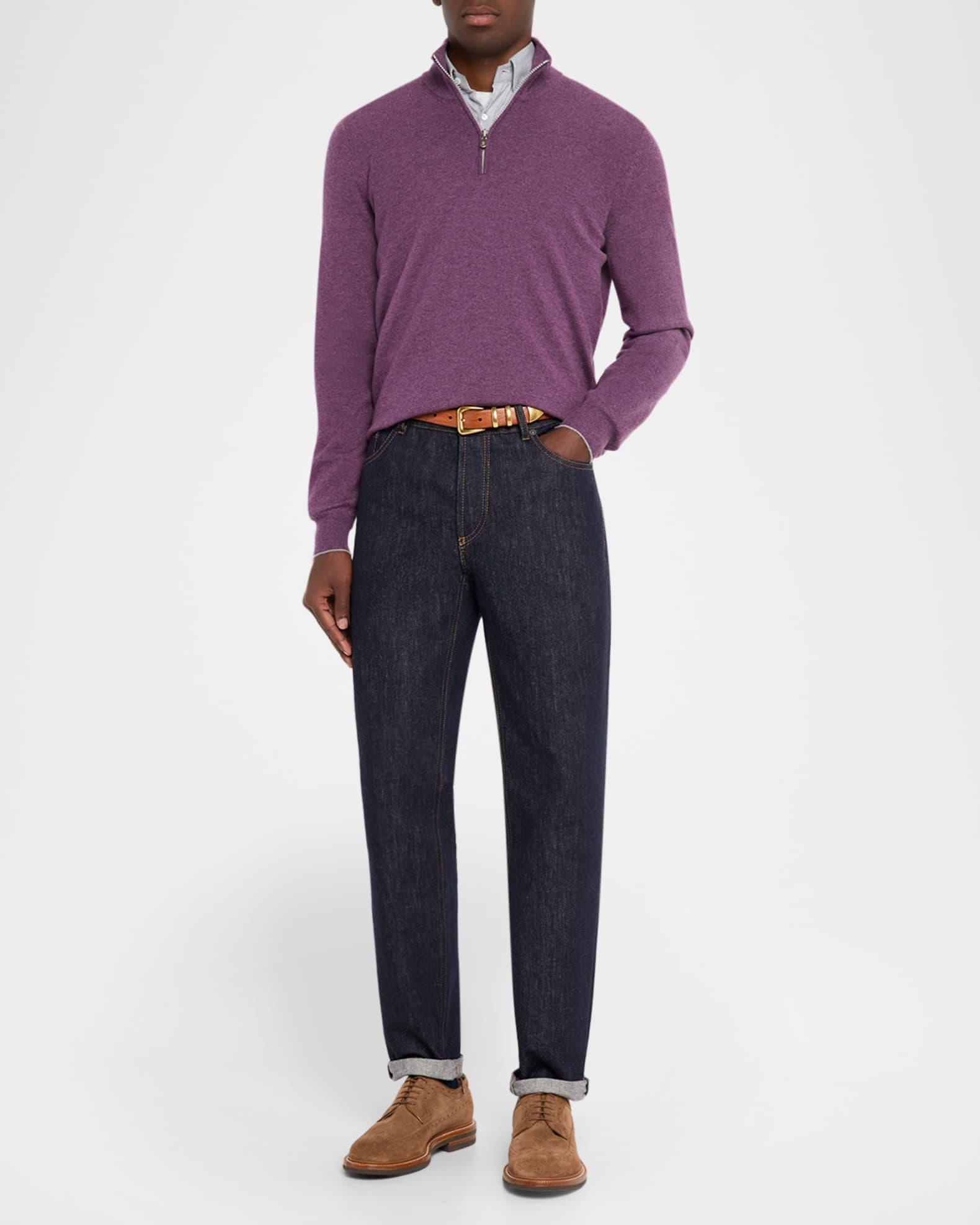 Men's Micro-Chevron Button-Collar Sport Shirt Product Image