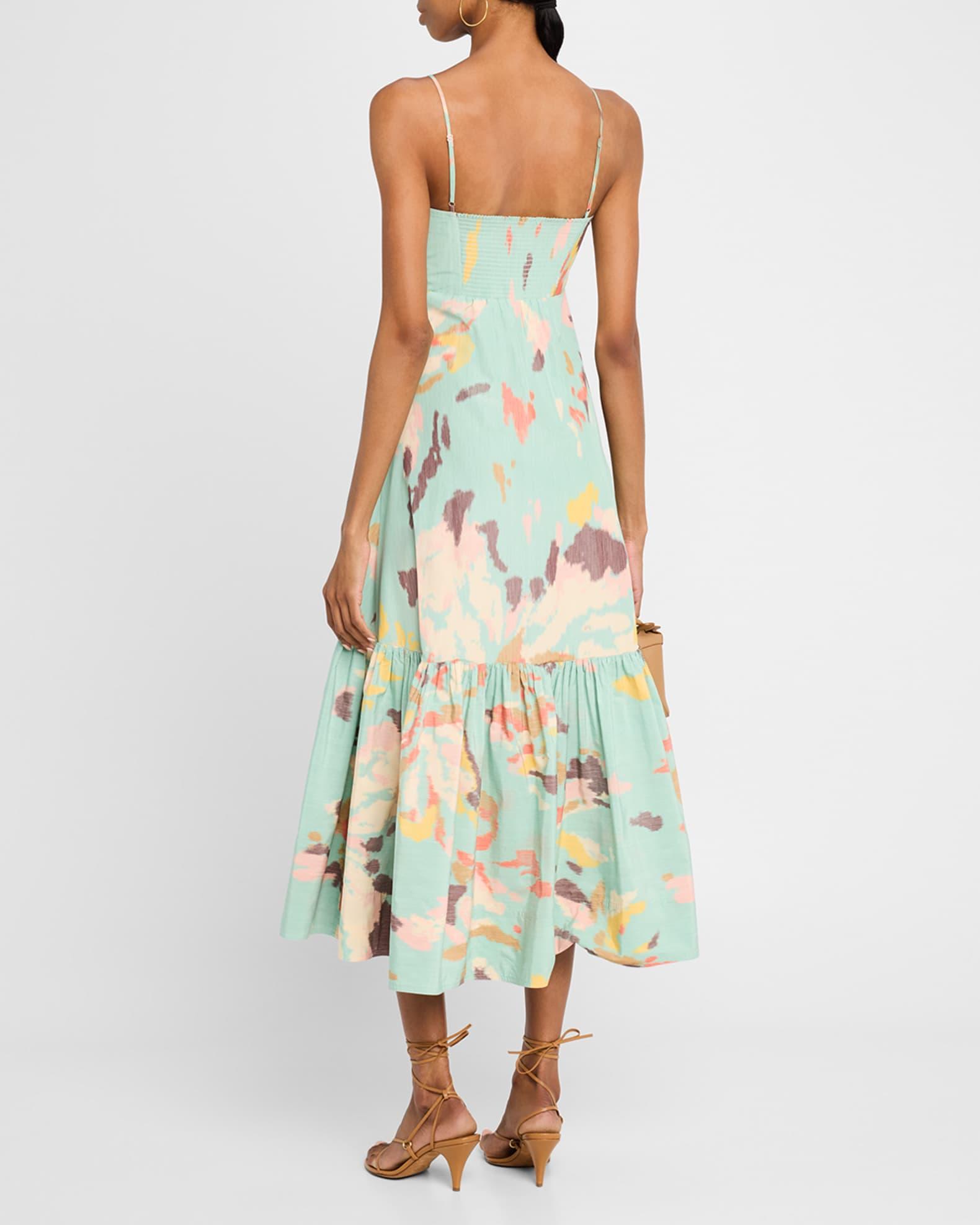 Lindsey Printed A-Line Midi Dress Product Image