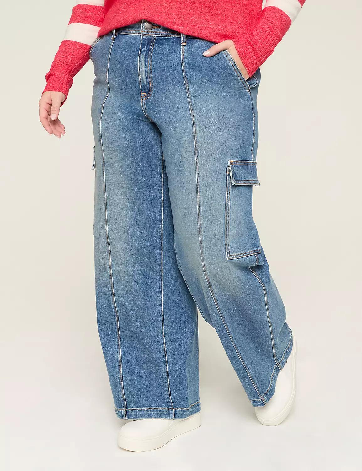 Wide Leg Cargo Jean Product Image