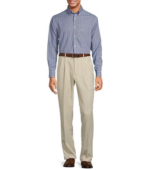 Gold Label Roundtree & Yorke Non-Iron Long Sleeve Plaid Sport Shirt Product Image