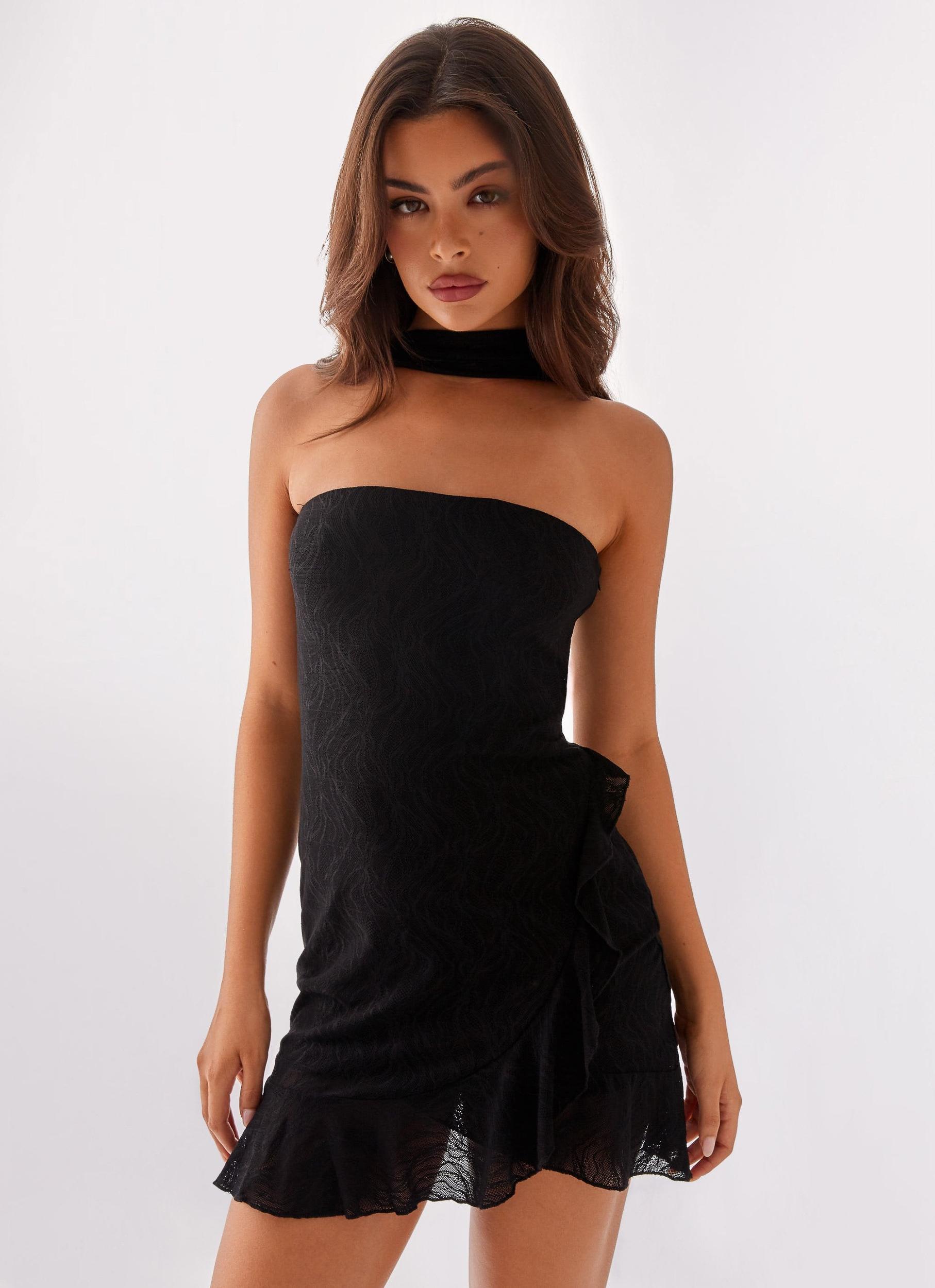 Bad Habits Mini Dress - Black Product Image